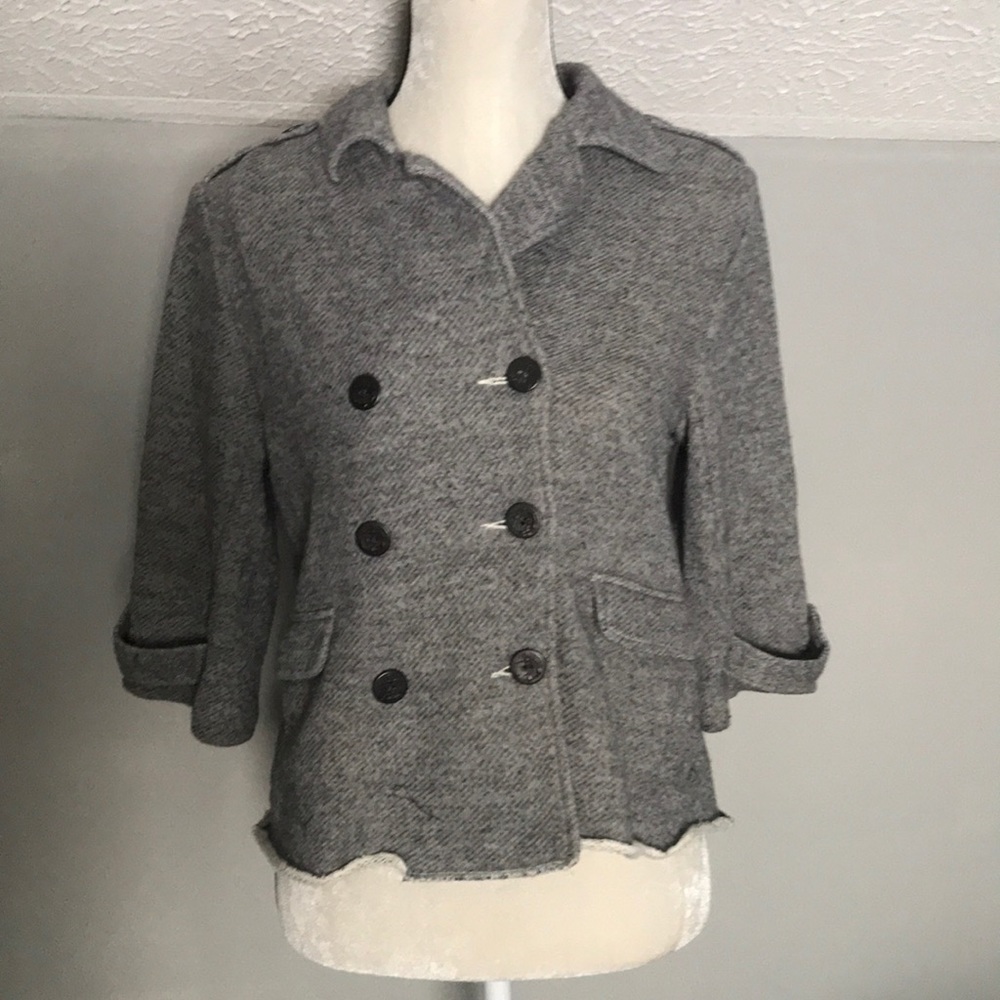 Cabi 3/4 sleeve jacket with nautical buttons 393